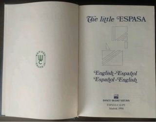 Diccionario The Little Espasa ENGLISH - ESPAÑOL