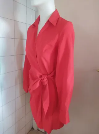 Vestido cruzado rojo Primark T. S