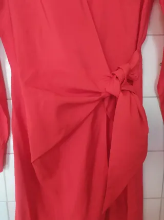 Vestido cruzado rojo Primark T. S