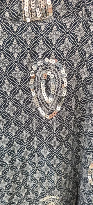 Vestido Meisïe azul lentejuelas