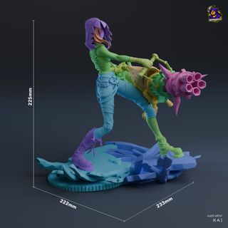 Figura Jinx (Arcane) - Resina 3D SIN PINTAR