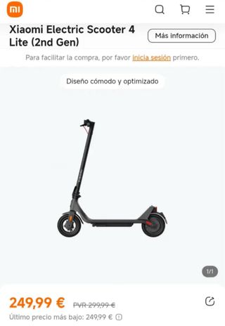 Patinete Eléctrico Xiaomi 4 Hom