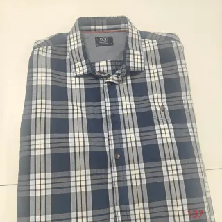 Camisa de cuadros azul hombre Talla L