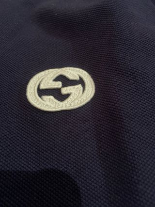 Polo Gucci Azul Marino y Blanco
