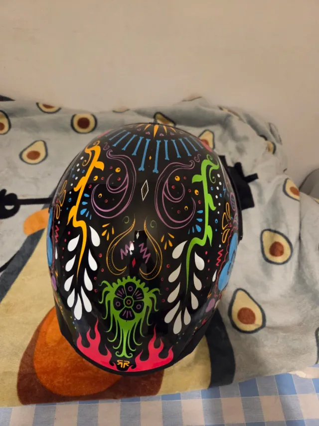 Casco Moto Ruroc Diseño Calavera