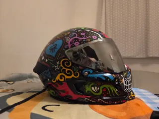 Casco Moto Ruroc Diseño Calavera
