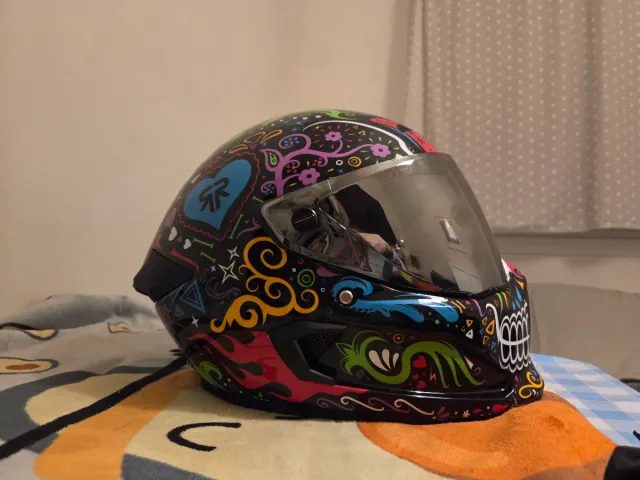 Casco Moto Ruroc Diseño Calavera
