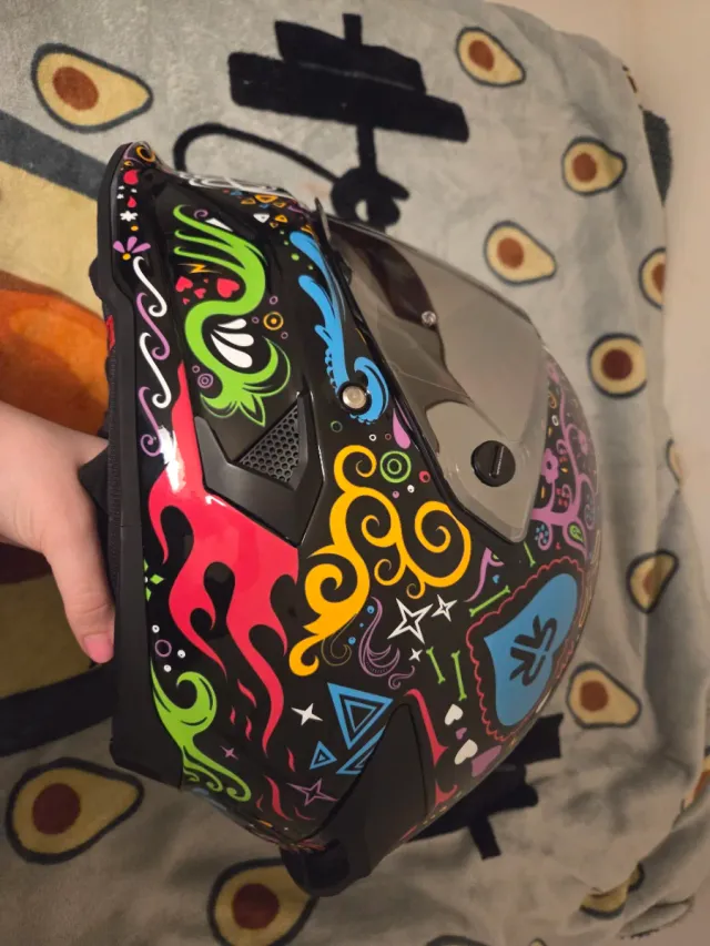 Casco Moto Ruroc Diseño Calavera