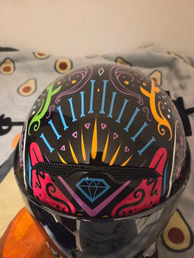 Casco Moto Ruroc Diseño Calavera