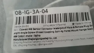 Conectores Cloweit Sensor Macho Hembra IP67