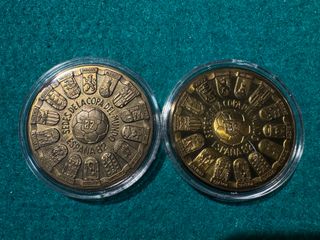 5 MEDALLAS CONMEMORATIVAS NARANJITO MUNDIAL 82