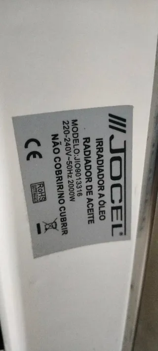 Vendo radiador aceite...potencia 2000W