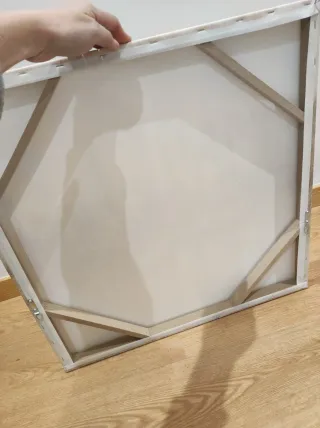 Cuadro Decorativo Maison du Monde Beige y Dorado