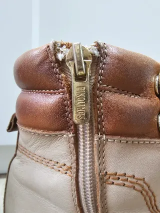 Regalo botines beige y marrón