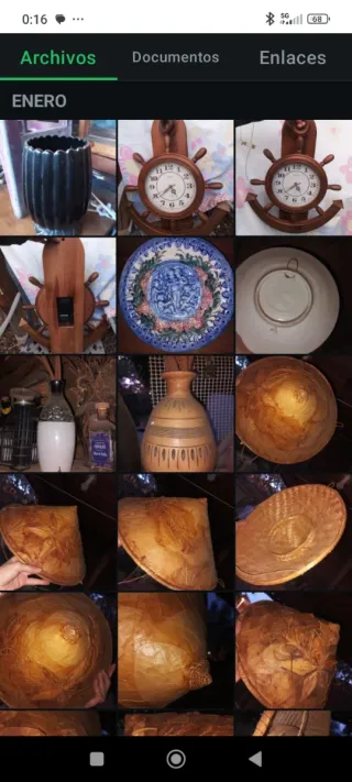 Triciclo Decorativo Mimbre y Madera