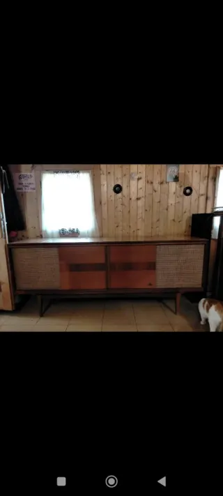 Triciclo Decorativo Mimbre y Madera