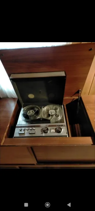 Triciclo Decorativo Mimbre y Madera