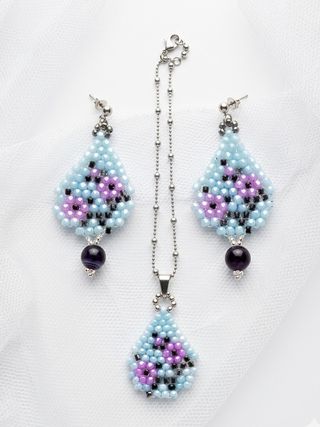 Collana Ciondolo Orecchini Etnico Asiatico Agata