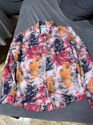 Camisa estampada hombre talla S