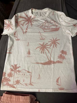 Camisa estampada hombre talla S