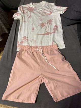 Camisa estampada hombre talla S