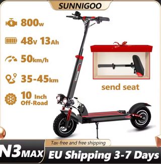 Patinete eléctrico potente y cómodo