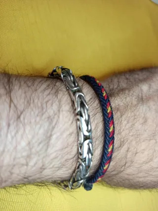 Pulsera  cordón de Plata 925,Balinesa