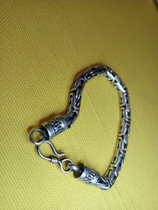 Pulsera  cordón de Plata 925,Balinesa