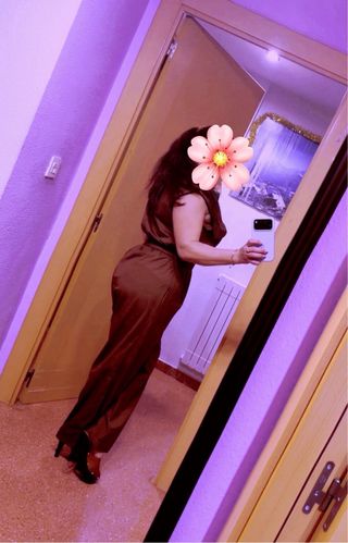 Mono Zara marrón sin mangas