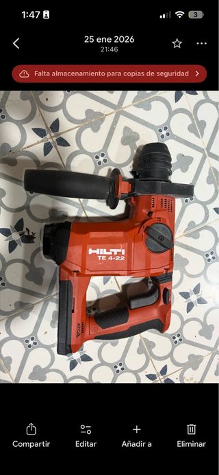 Taladro Hilti TE 4-22