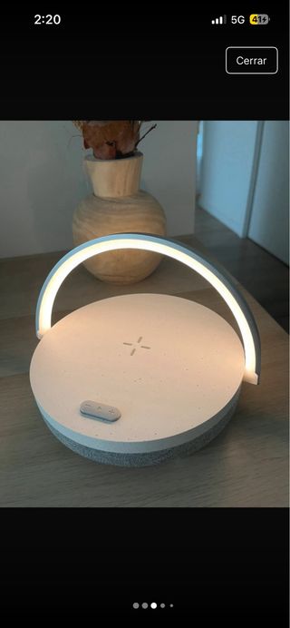 Lámpara/Altavoz/Cargador Táctil