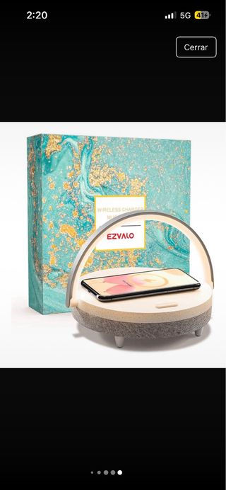 Lámpara/Altavoz/Cargador Táctil