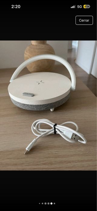 Lámpara/Altavoz/Cargador Táctil