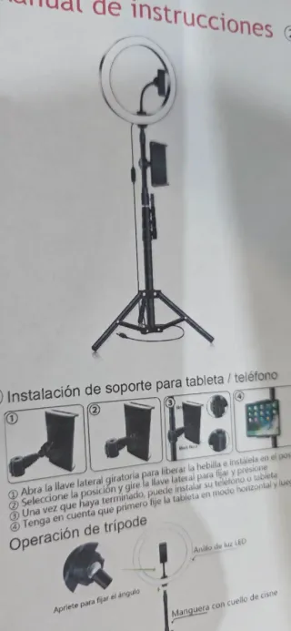 Aro de Luz Profesional con Trípode