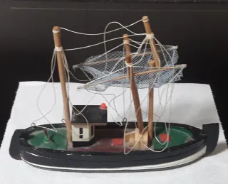 Maqueta Antigua Barco Pesca