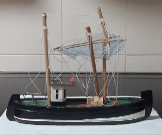 Maqueta Antigua Barco Pesca