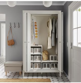 Armario en Blanco Ikea Idanäs