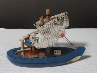 Maqueta Barco Pesca Antigua