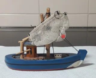 Maqueta Barco Pesca Antigua