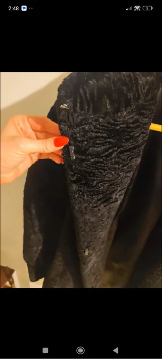 Abrigo Couture Paris Negro Talla L