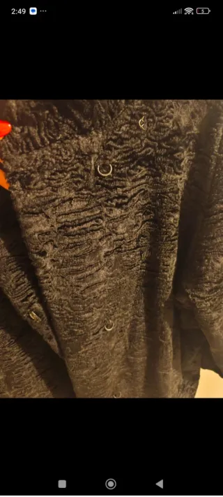 Abrigo Couture Paris Negro Talla L