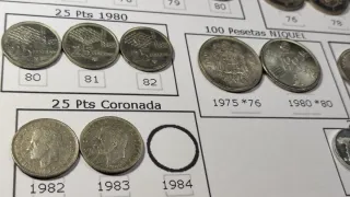 Lote 30 Monedas JUAN CARLOS I (níquel) DIFERENTES
