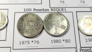 Lote 30 Monedas JUAN CARLOS I (níquel) DIFERENTES
