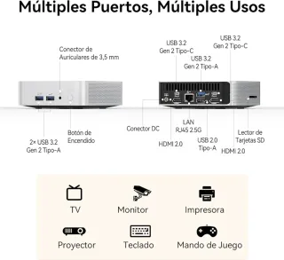 Mini PC (PRECINTADO) GEEKOM A5 Pro Edición 2026
