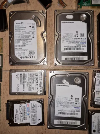 Componentes Informática CPUs, HDDs, RAM, Tarjetas