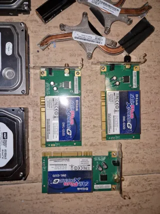 Componentes Informática CPUs, HDDs, RAM, Tarjetas
