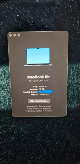 MacBook Air 15' M2 (16GB / 512SSD)