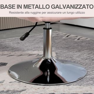 Silla Giratoria a 360° con Altura Regulable en Poliéster, Silla Moderna con Cojín, Soporte Lumbar y Reposabrazos, 60X60X79-91 Cm, Gris Oscuro