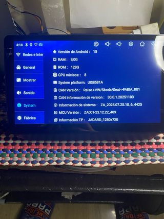 Pantalla 10” Skoda Fabia 2007-2014