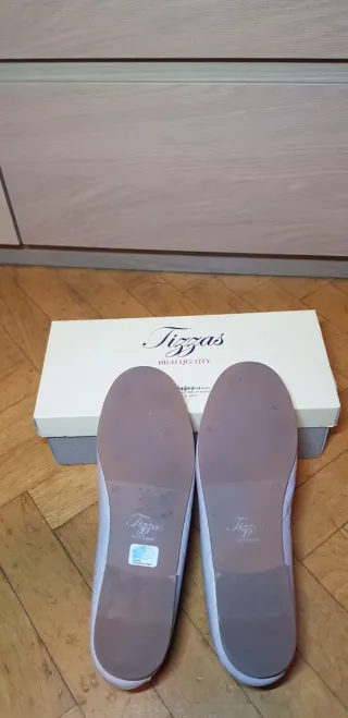 Manoletinas Tizzas Beige/Rosa Talla 38